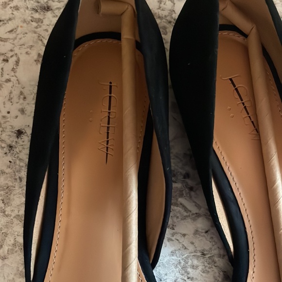 J Crew Factory Black Zoe suede d'Orsay flats VARIOUS SIZES F5310 - Picture 4 of 6